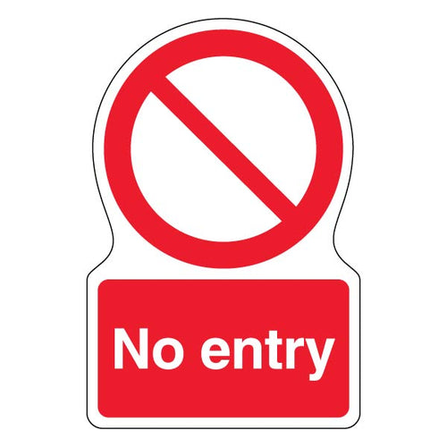 No Entry Safety Sign High Visibility Eye Catching For Sites