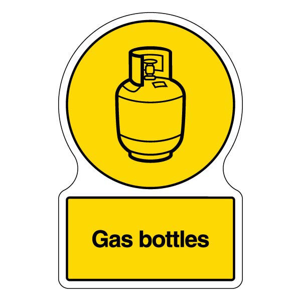 WRAP Gas Bottles Safety Sign Compliant For Schools 2025