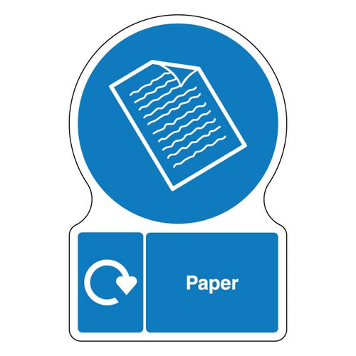 Shaped WRAP Paper Safety Sign Compliant For Schools