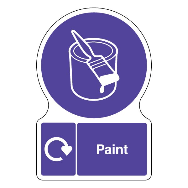 WRAP Shaped Paint Safety Sign Compliant Schools Businesses