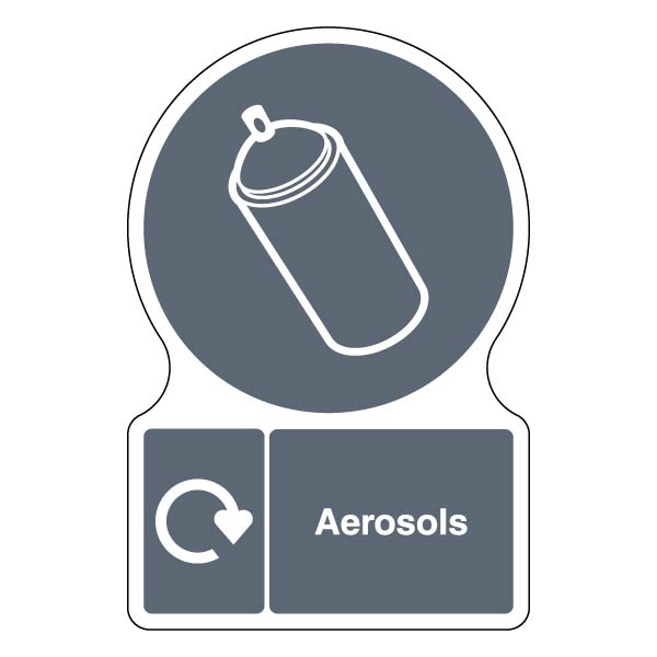 Official WRAP Aerosols Safety Sign Schools Compliant
