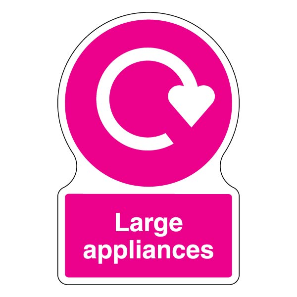 WRAP Large Appliances Safety Sign Compliance Aid For School