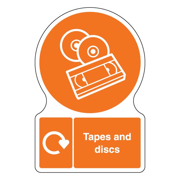 WRAP Shaped Recycling Safety Sign For Schools And Business