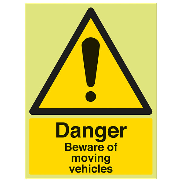 GITD Beware Of Moving Vehicles Safety Sign For Site