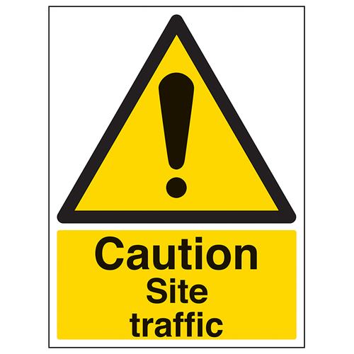 Site Traffic Caution Safety Sign For Construction Crews