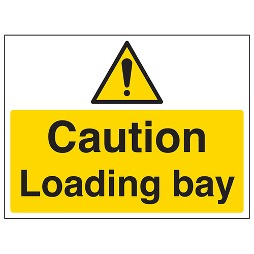 Caution Loading Bay Safety Sign Durable For Warehouse
