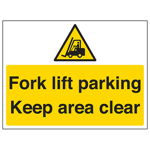 Fork Lift Parking Safety Sign Compliant For Warehouse