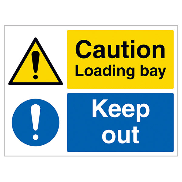 Loading Bay Safety Sign Self Adhesive Durable Staff