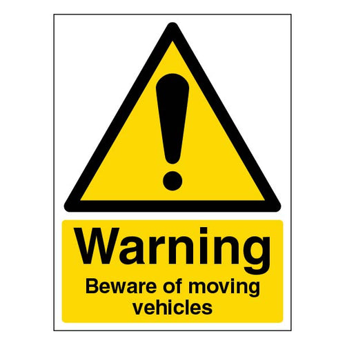 Moving Vehicles Safety Sign High Visibility For Site
