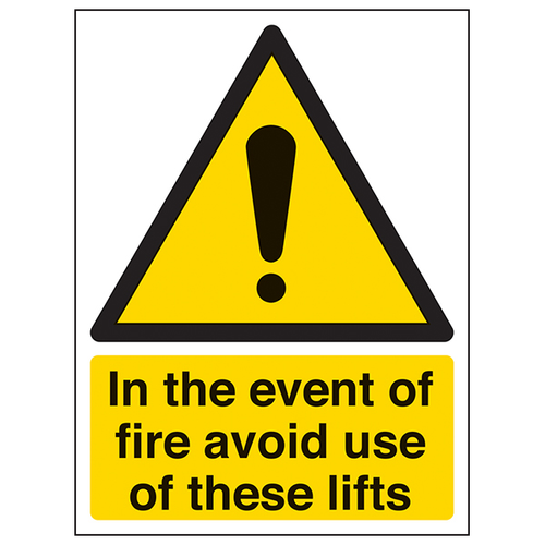 Fire Safety Sign Portrait EN ISO 7010 For Workplace Employer