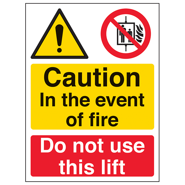 Do Not Use Lift Safety Sign Self Adhesive For Staff