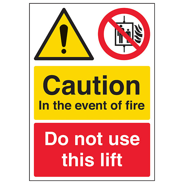 Caution In The Event Of Fire - A4
