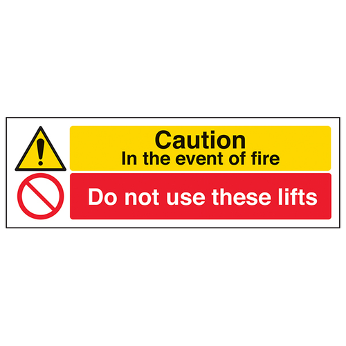Do Not Use Lifts Safety Sign Self Adhesive Clear For Staff