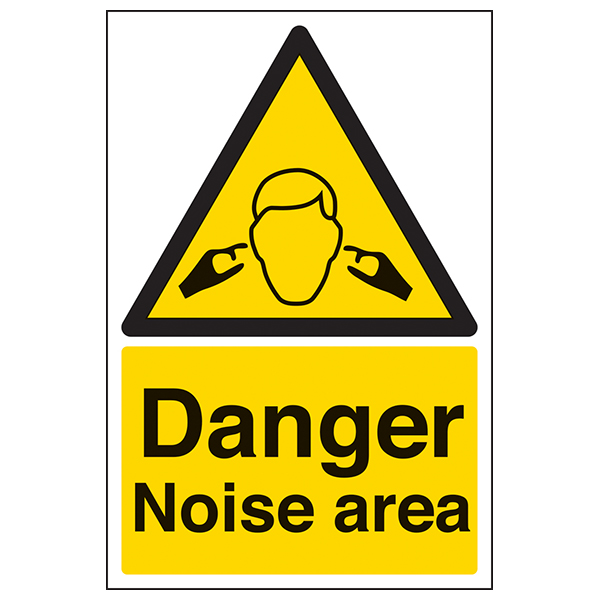 Danger Noise Area Safety Sign For Workplace EN ISO 7010