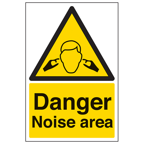 Danger Noise Area Safety Sign For Workplace EN ISO 7010