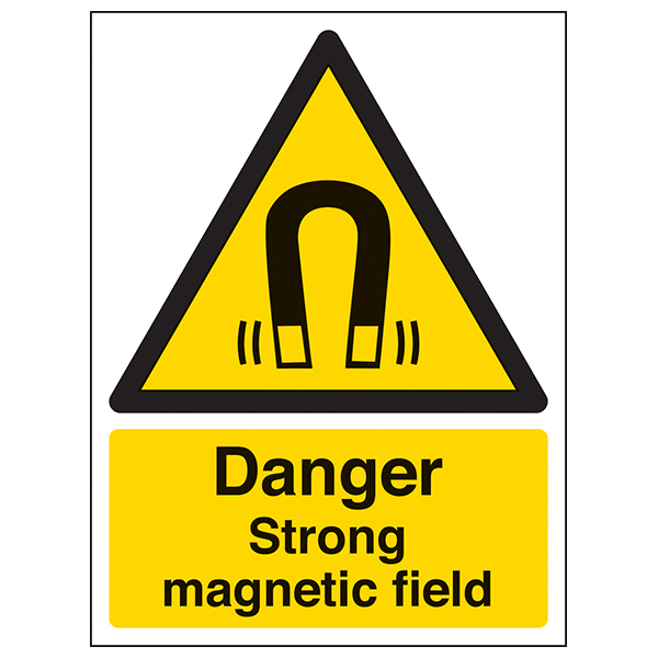 Danger Strong Magnetic Field - Portrait