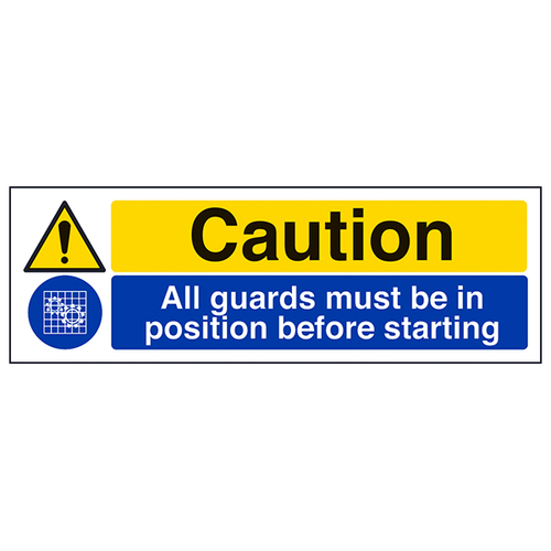 Machine Guard Safety Sign Prevents Injuries For Workers