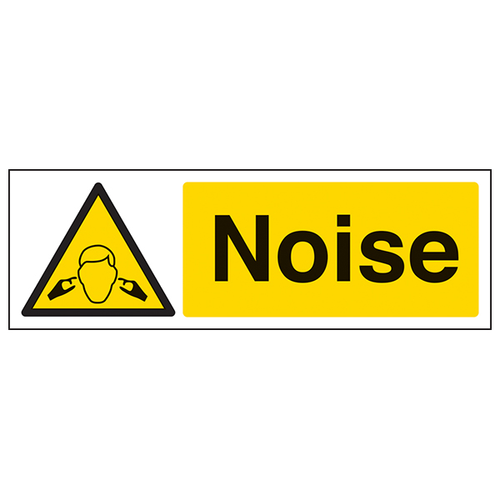 Noise Safety Sign Protect Hearing 85 dBA Worker Warning