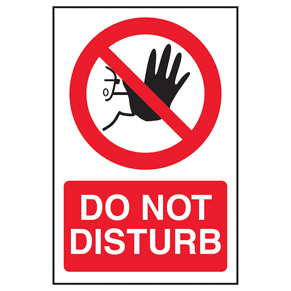 Do Not Disturb Safety Sign Quiet Zone Control For Staff