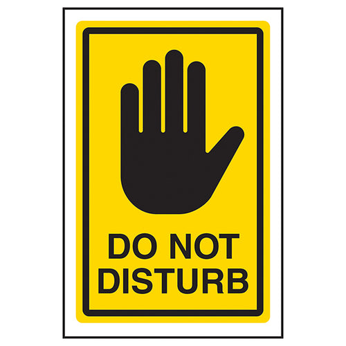 Do Not Disturb Safety Sign Quiet Zone Reminder For Staff