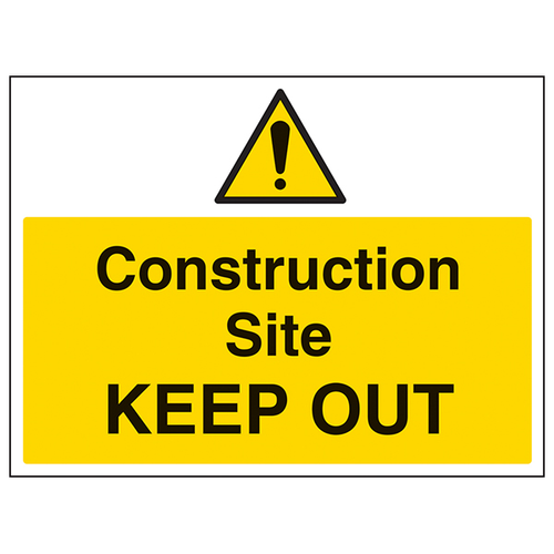 Construction Site Keep Out Safety Sign Large For Contractor