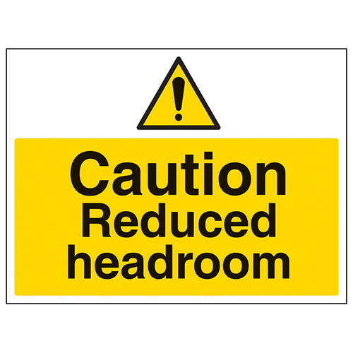 Caution Reduced Headroom - Large Landscape