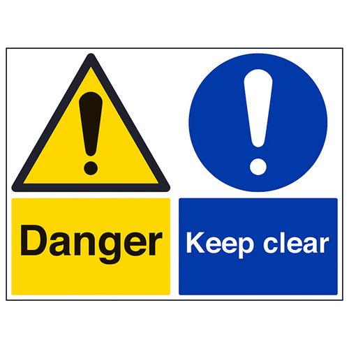 Danger Keep Clear Safety Sign Compliant Vital For Workplace