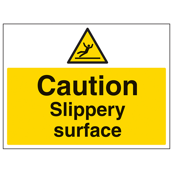 Caution Slippery Surface - Large Landscape