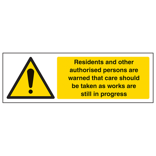 Demolition Work In Progress Safety Sign For Site Managers
