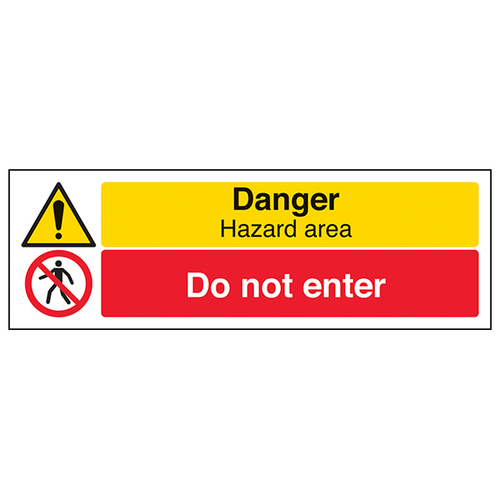 Danger Do Not Enter Safety Sign Compliant For Workers
