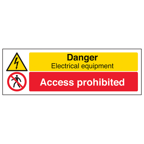 Danger Electrical Equipment Safety Sign Durable For Workers