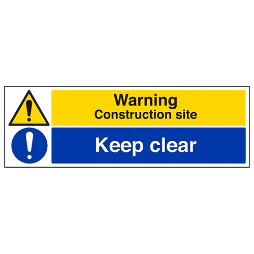 Warning Construction Safety Sign Keep Clear For Crews