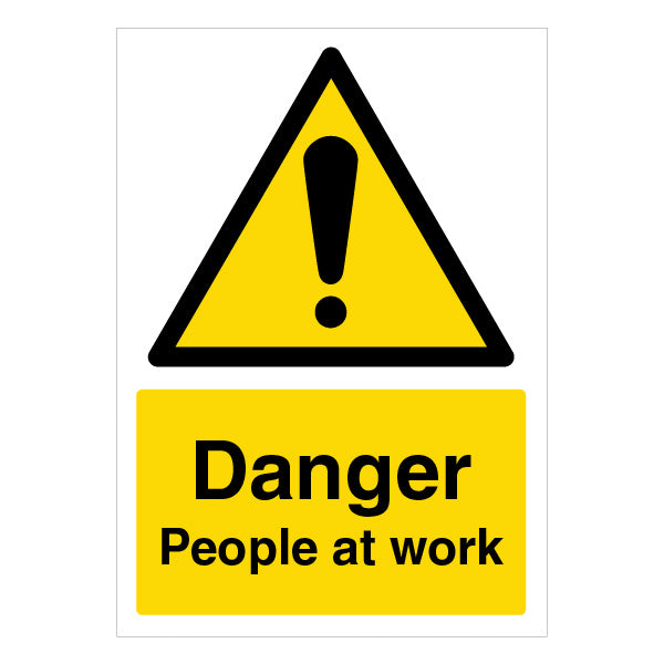 Danger People At Work - A4