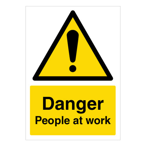 Danger People At Work - A4