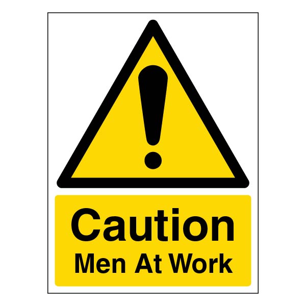 Men At Work Safety Sign Durable Compliance For Sites