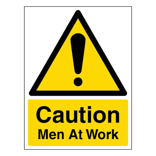 Men At Work Safety Sign Durable Compliance For Sites