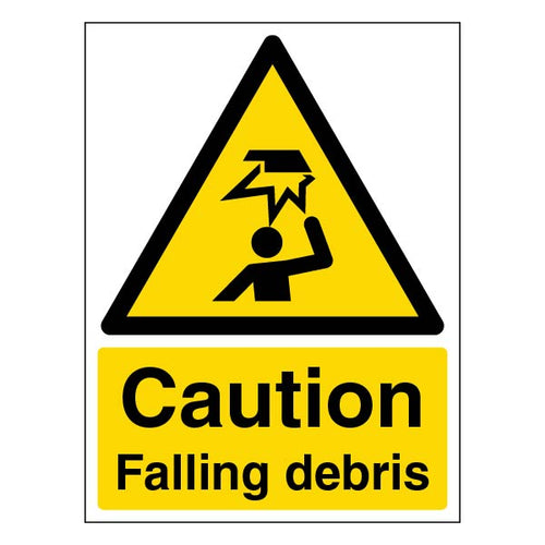 Falling Debris Safety Sign Self Adhesive For Construction