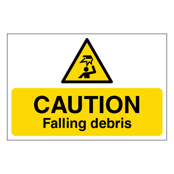 Falling Debris Safety Sign High Visibility For Construction