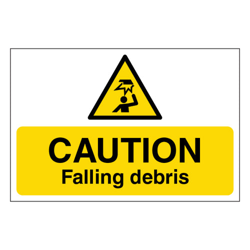 Falling Debris Safety Sign High Visibility For Construction