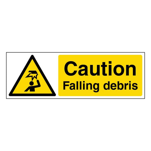 Falling Debris Safety Sign Self Adhesive Durable For Sites