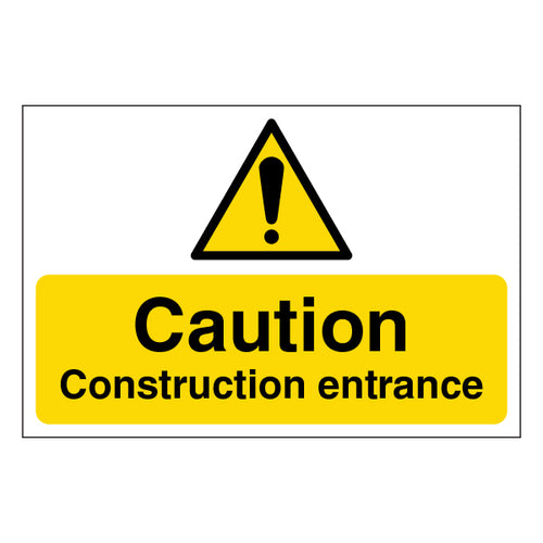 Caution Construction Site Safety Sign Durable For Crews