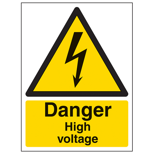 Danger High Voltage Safety Sign Essential For Workplace