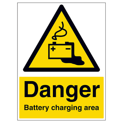 Battery Charging Area Safety Sign Protects Workers Now