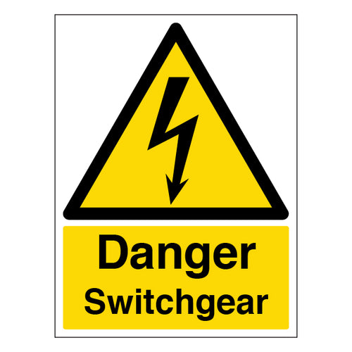 Danger Switchgear Safety Sign ISO 7010 Compliant For Workers