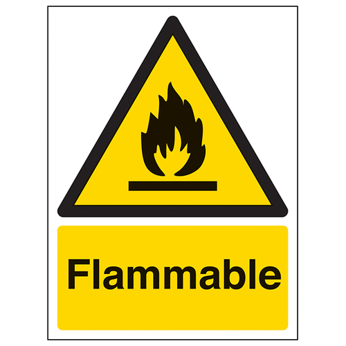 Flammable Safety Sign High Visibility Essential Workplace