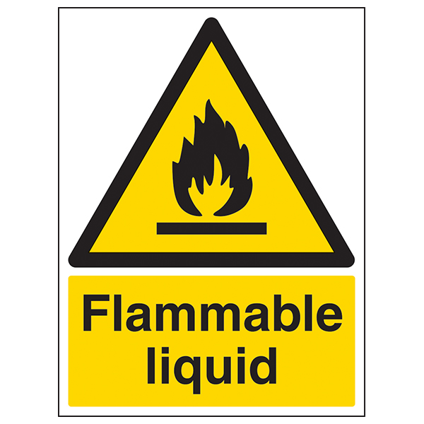 Flammable Liquid Safety Sign Compliant Essential Worksites