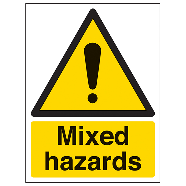 Mixed Hazards Safety Sign Essential Flammable Workplace