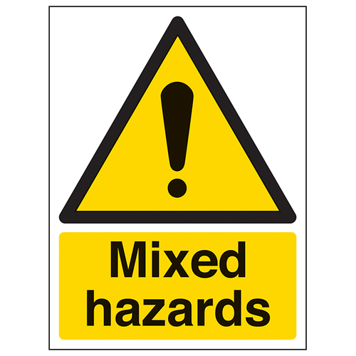 Mixed Hazards Safety Sign Essential Flammable Workplace