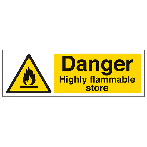 Highly Flammable Danger Safety Sign Compliant For Workplace