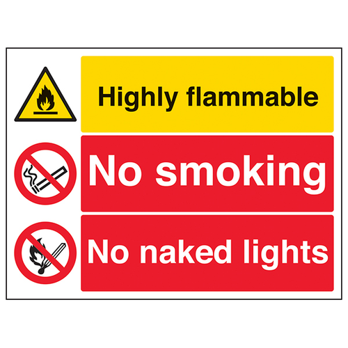 Highly Flammable Safety Sign Essential For Workplace Safety